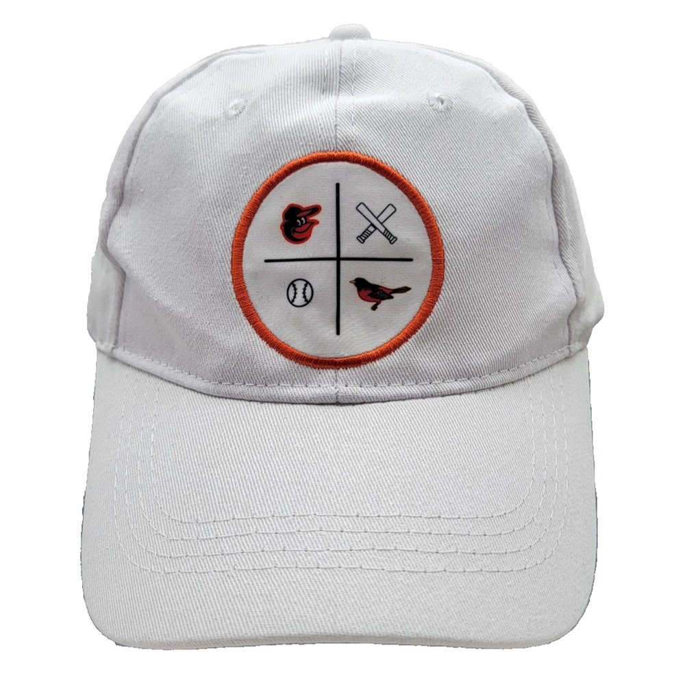 Baltimore Orioles Hat Cap Snap Back White MLB Baseball DAP On The Job Mens